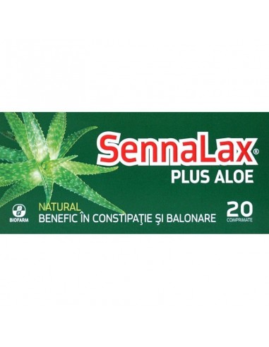 Sennalax plus Aloe, 20 comprimate, Biofarm - CONSTIPATIE - BIOFARM
