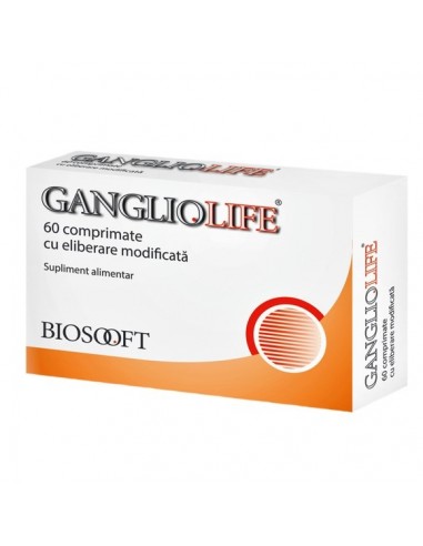 GanglioLife, 60 comprimate, Biosooft Italia - MEMORIE-SI-CONCENTRARE - BIOSOOFT