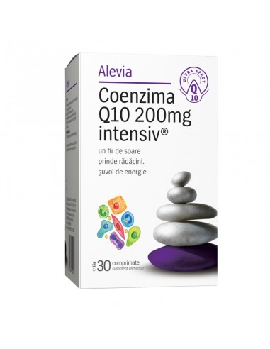 Coenzima Q10, 200 mg, 30 comprimate, Alevia - AFECTIUNI-CARDIOVASCULARE - ALEVIA