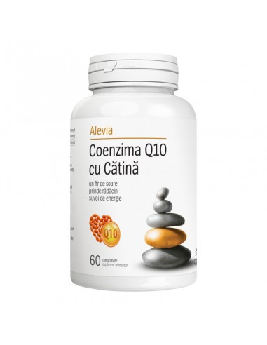 Coenzima Q10 cu Catina, 60 comprimate, Alevia - AFECTIUNI-CARDIOVASCULARE - ALEVIA