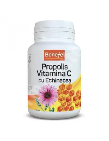 Propolis Vitamina C cu Echinacea, 30 comprimate, Alevia - IMUNITATE - ALEVIA
