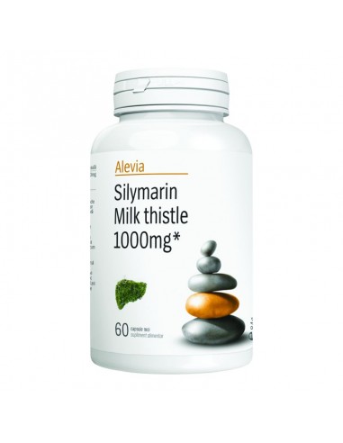Silymarin Milk thistle 1000mg, 60 comprimate, Alevia - HEPATOPROTECTOARE - ALEVIA