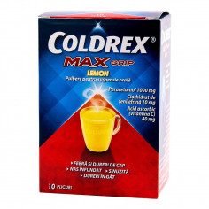 Coldrex Maxgrip Lemon, 10 plicuri, Gsk