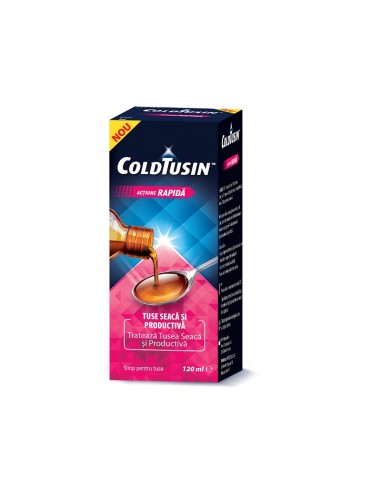 Sirop ColdTusin pentru Adulti, 120 ml, Omega Pharma - TUSE - GSK SRL OMEGA PHARMA