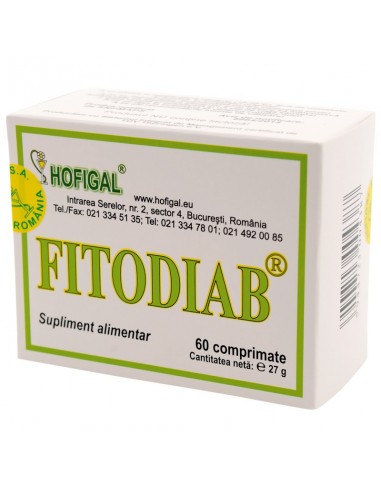 Fitodiab, 60 comprimate, Hofigal - DIABET - HOFIGAL
