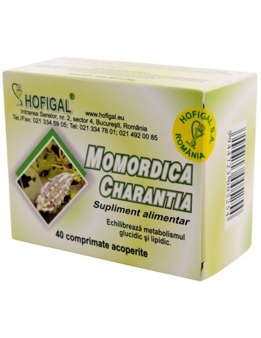 Momordica Charantia, 40 comprimate, Hofigal - DIABET - HOFIGAL