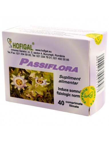 Passiflora, 40 comprimate, Hofigal - STRES-SI-SOMN - HOFIGAL