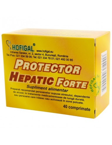 Protector Hepatic Forte, 40 comprimate, Hofigal - HEPATOPROTECTOARE - HOFIGAL