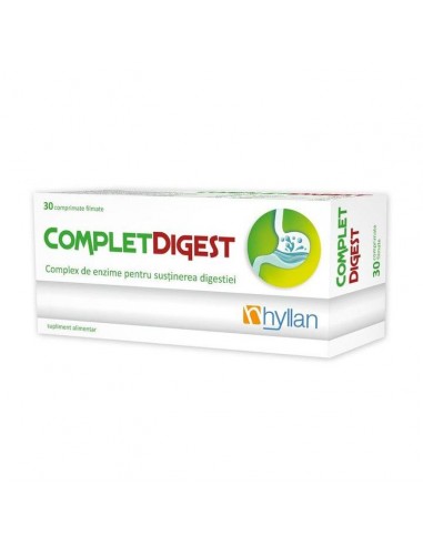 Complet Digest, 30 comprimate, Hyllan - DIGESTIE-USOARA - HYLLAN