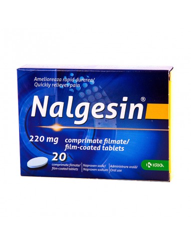 Nalgesin 220 mg, 20 comprimate, Krka - DURERE-SI-FEBRA - KRKA D.D. NOVO MESTO