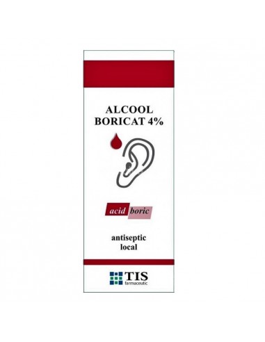Alcool boricat 4%, 15 ml, Tis - AFECTIUNI-ALE-URECHII - TIS FARMACEUTIC