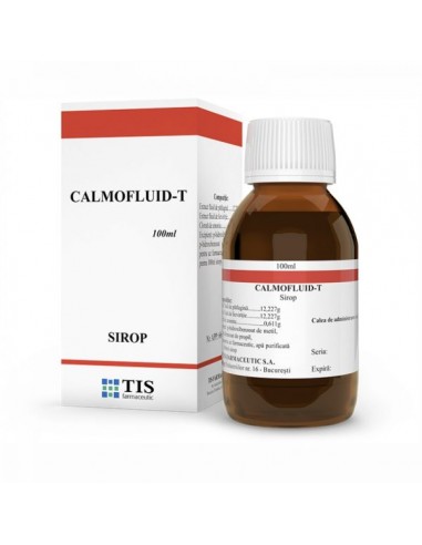 Calmofluid-T 120g,  sirop expectorant, Tis - TUSE-CU-SECRETII - TIS FARMACEUTIC