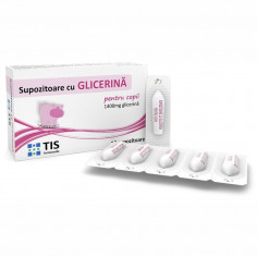 Supozitoare pentru copii cu Glicerina 1400mg, 10 supozitoare, Tis