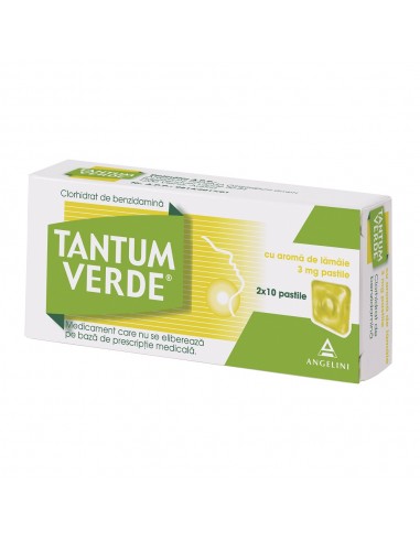 Tantum Verde Lamaie, 20 comprimate - DURERE-DE-GAT - CSC PHARMACEUTICALS HANDELS GMBH