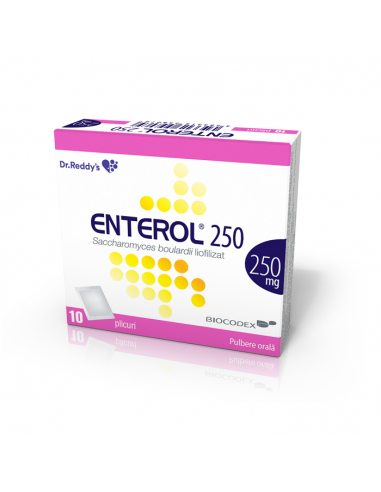 Enterol 250mg, 10 plicuri - DIAREE - DR. REDDYS