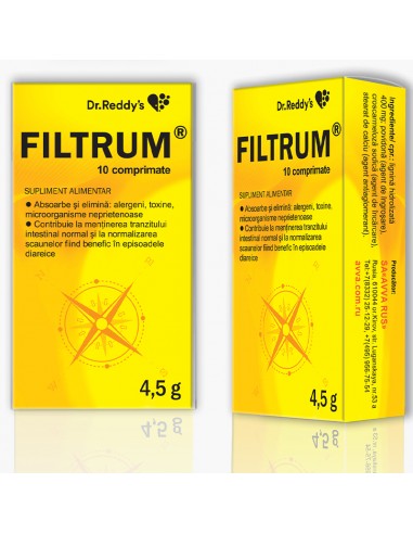 Filtrum, 10 comprimate, Dr. Reddy's - DIAREE - DR. REDDYS