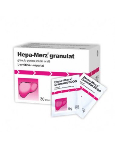 Hepa Merz granulat, 30 plicuri, Merz Pharmaceuticals - HEPATOPROTECTOARE - MERZ 