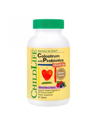 Secom Colostrum with Probiotics Chewable Tabs, 90tablete masticabile - PROBIOTICE-SI-PREBIOTICE - SECOM