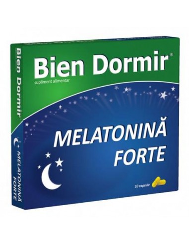 Bien Dormir+melatonina forte, 10 capsule - STRES-SI-SOMN - FITERMAN