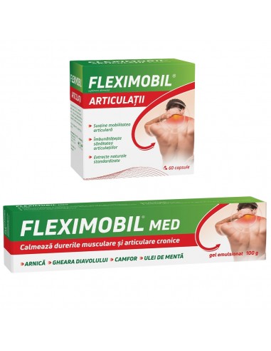 Fleximobil Articulatii 30 plicuri + Fleximobil gel cadou -  - FITERMAN