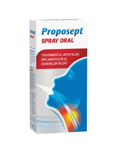 Proposept spray oral, 20ml - DURERE-DE-GAT - FITERMAN