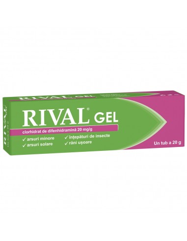 RIVAL gel 20 mg/g, 20g, Fiterman - RANI-ARSURI-CICATRICI - FITERMAN