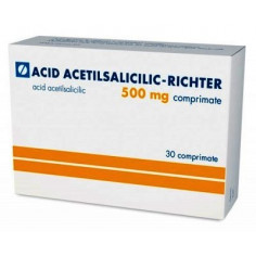 Acid Acetilsalicilic T 500mg, 30 comprimate, Gedeon