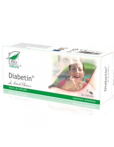 Pro Natura Diabetin, 30 capsule - DIABET - PRO NATURA