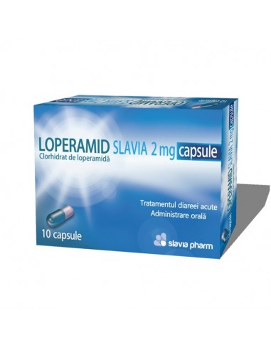 Loperamid 2 mg, 10 capsule, Slavia Pharm - DIAREE - SLAVIA PHARM