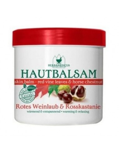 Balsam cu extract de frunze rosii de vita de vie si castane salbatice, 250 ml, Herbamedicus - AFECTIUNI-ALE-CIRCULATIEI - SCHMEES KOSMETIK GMBH