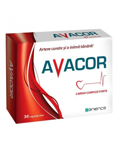 Avacor cardio complex forte, 30 capsule, Sanience - AFECTIUNI-CARDIOVASCULARE - SANIENCE SRL