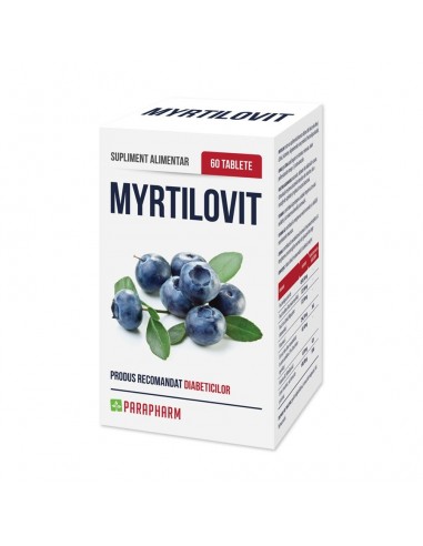 Myrtilovit, 60 tablete, Parapharm - DIABET - PARAPHARM
