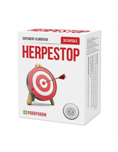 Herpes Stop, 30 capsule, Parapharm - HERPES-AFTE-SI-LEZIUNI-BUCALE - PARAPHARM