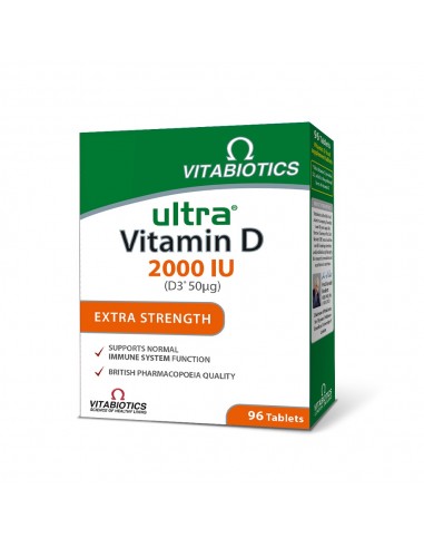 Ultra Vitamina D, 96 tablete, Vitabiotics - IMUNITATE - VITABIOTICS LTD.