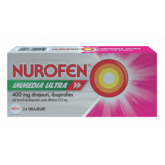 Nurofen Immedia Ultra 400 mg, 24 drajeuri, Reckitt