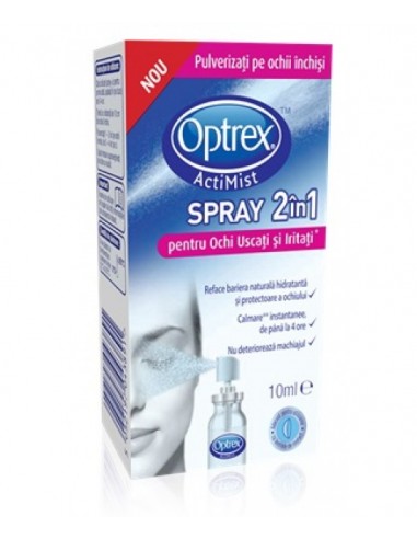 Optrex 2in1 spray pentru ochi uscati si iritati - AFECTIUNI-ALE-OCHILOR - RECKITT BENCKISER HEALTHCARE