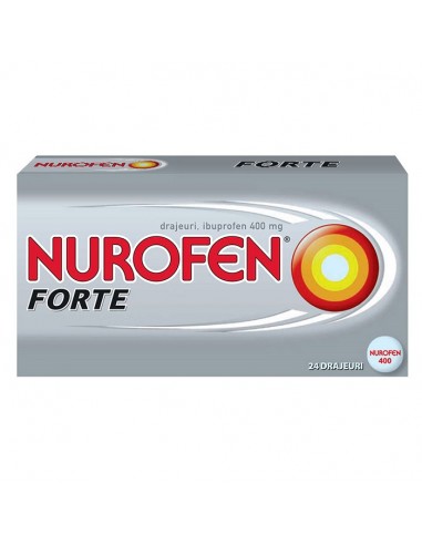 Nurofen Forte 400mg, 24 drajeuri, Reckitt -  - RECKITT BENCKISER HEALTHCARE