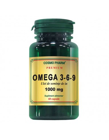 Cosmopharm Omega 3-6-9 Ulei seminte de in, 60 capsule - COLESTEROL - COSMO PHARM