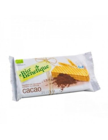 Napolitane cu Crema Cacao Bio, 40gr, Sly Nutritia - DIABET - SLY NUTRITIA 
