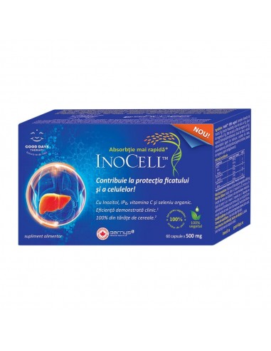 InoCell 500 mg, 60 capsule, Good Days Therapy - HEPATOPROTECTOARE - GOOD DAYS THERAPY