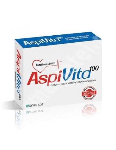 AspiVita 100, 30 capsule, Sanience - AFECTIUNI-CARDIOVASCULARE - SANIENCE SRL