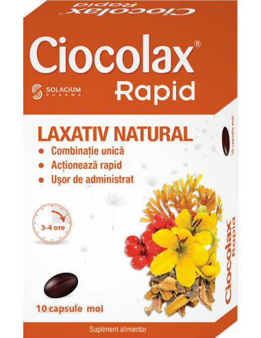 Ciocolax Rapid, 10 capsule - CONSTIPATIE - SOLACIUM PHARMA SRL