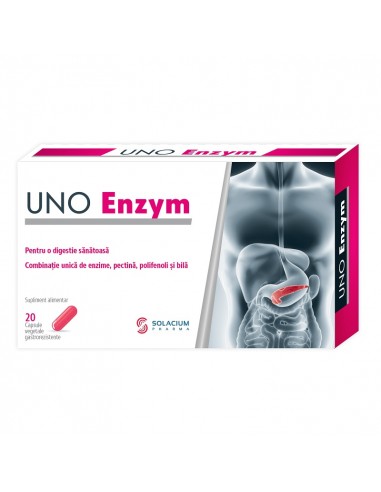 Uno Enzym, 20 capsule, Solacium Pharma - DIGESTIE-USOARA - SOLACIUM PHARMA
