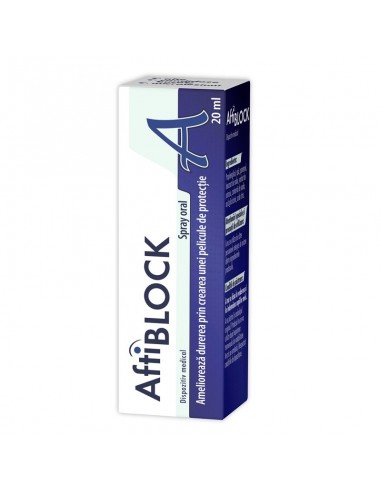 AftiBlock spray, 20 ml, Zdrovit - HERPES-AFTE-SI-LEZIUNI-BUCALE - ZDROVIT