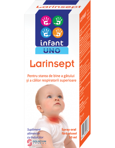 Spray oral Infant Uno Larinsept, 30 ml - DURERE-DE-GAT - SOLACIUM PHARMA SRL