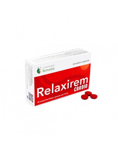 Relaxirem Cardio, 30 comprimate, Remedia - AFECTIUNI-CARDIOVASCULARE - LABORATOARELE REMEDIA
