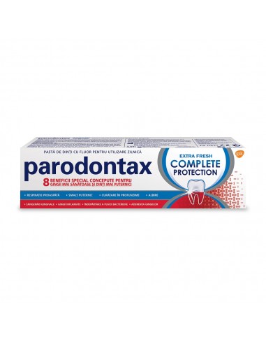 Parodontax Complete Protection Extra Fresh Pasta de dinti, 75 ml, Gsk - PARODONTOZA - PARODONTAX
