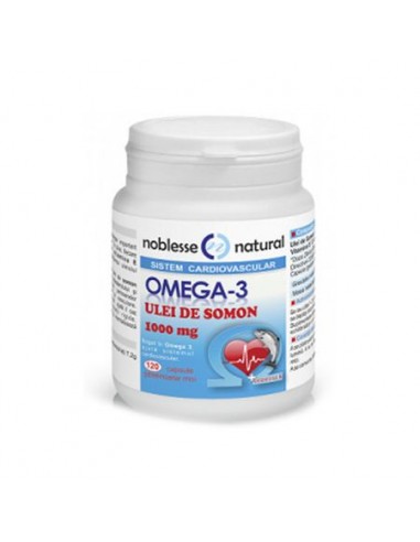 OMEGA 3 1000 mg, 120 capsule,  Noblesse Natural - COLESTEROL - FARA