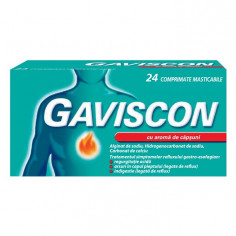 Gaviscon cu aroma de capsuni, 24 comprimate masticabile