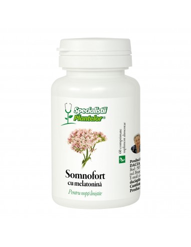 Dacia Plant Somnofort cu melatonina, 60 comprimate - STRES-SI-SOMN - DACIA PLANT